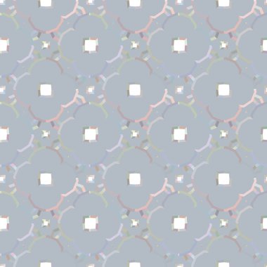 Geometrik şekilli kusursuz desen vektör çizimi