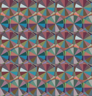 Geometrik şekilli kusursuz desen, vektör illüstrasyonu