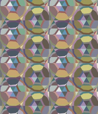 Geometrik şekilli kusursuz desen vektör çizimi