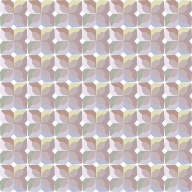 Geometrik şekilli kusursuz desen vektör çizimi