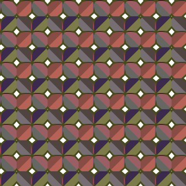 Geometrik şekilli kusursuz desen vektör çizimi