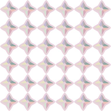 Geometrik şekilli kusursuz desen, vektör illüstrasyonu