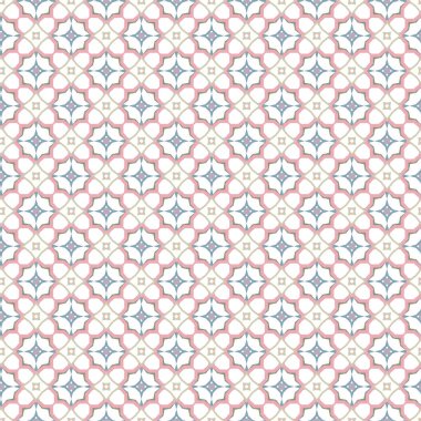 Geometrik şekilli kusursuz desen, vektör illüstrasyonu