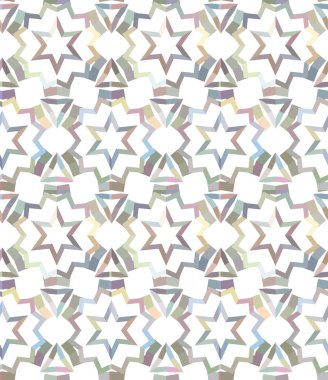 Geometrik şekilli kusursuz desen, vektör illüstrasyonu