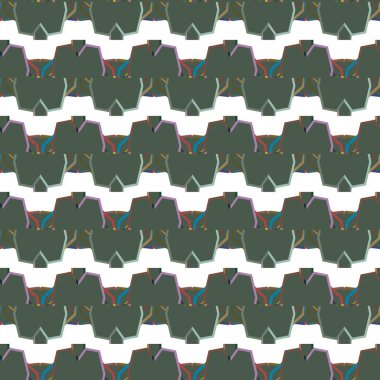 Geometrik şekilli kusursuz desen vektör çizimi