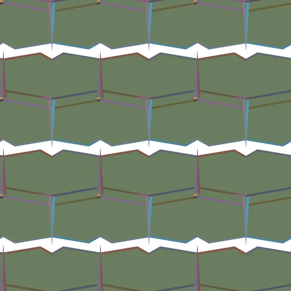 Patrón Sin Costura Con Formas Geométricas Ilustración Vectorial — Vector de stock