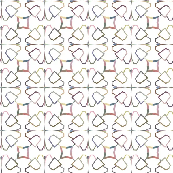 Modello Senza Soluzione Continuità Con Forme Geometriche Illustrazione Vettoriale — Vettoriale Stock