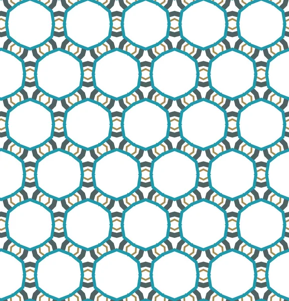 Pola Mulus Dengan Bentuk Geometris Gambar Vektor - Stok Vektor