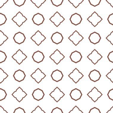 Geometrik şekilli kusursuz desen, vektör illüstrasyonu