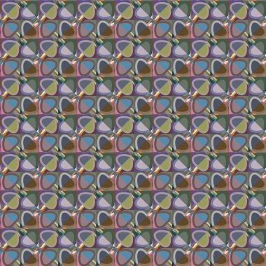 Geometrik şekilli kusursuz desen, vektör illüstrasyonu