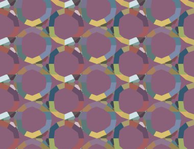 Geometrik şekilli kusursuz desen vektör çizimi