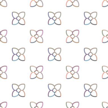 Geometrik şekilli kusursuz desen vektör çizimi