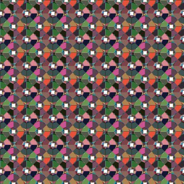 Geometrik şekilli kusursuz desen, vektör illüstrasyonu