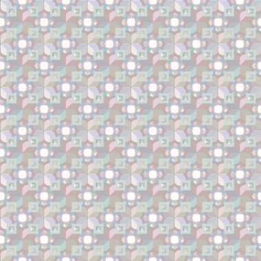 Geometrik şekilli kusursuz desen vektör çizimi