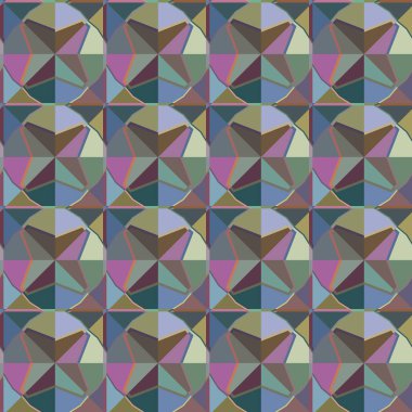 Geometrik şekilli kusursuz desen vektör çizimi