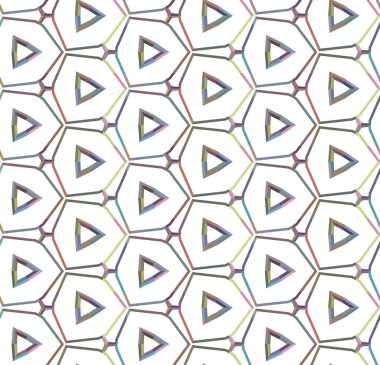 Geometrik şekilli kusursuz desen vektör çizimi
