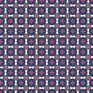 Geometrik şekilli kusursuz desen, vektör illüstrasyonu