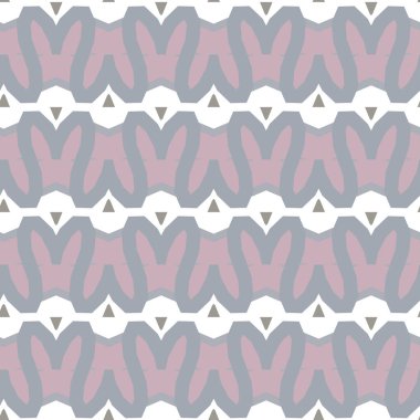 Geometrik şekilli kusursuz desen, vektör illüstrasyonu