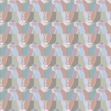 Geometrik şekilli kusursuz desen, vektör illüstrasyonu