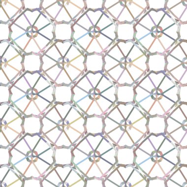 Geometrik şekilli kusursuz desen, vektör illüstrasyonu