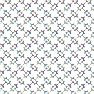 Geometrik şekilli kusursuz desen, vektör illüstrasyonu