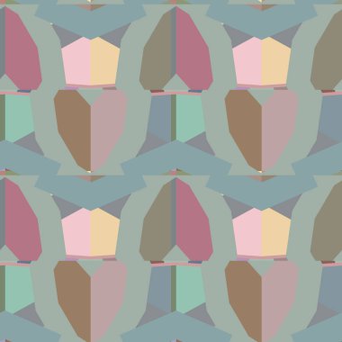 Geometrik şekilli kusursuz desen, vektör illüstrasyonu