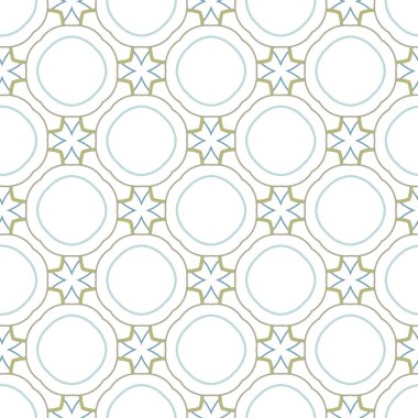 Geometrik şekilli kusursuz desen vektör çizimi