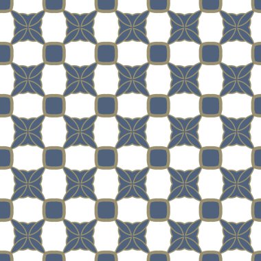 Geometrik şekilli kusursuz desen, vektör illüstrasyonu