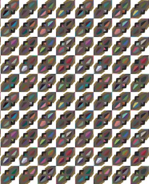 Geometrik şekilli kusursuz desen, vektör illüstrasyonu