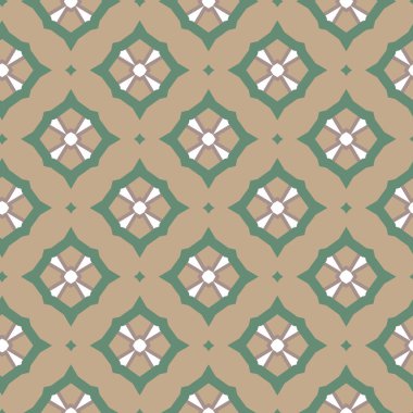 Geometrik şekilli kusursuz desen, vektör illüstrasyonu