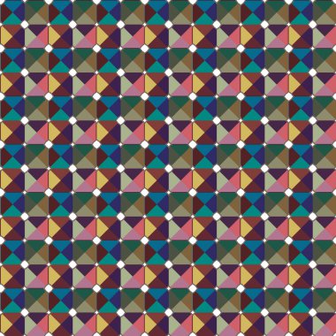 Geometrik şekilli kusursuz desen, vektör illüstrasyonu