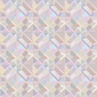 Geometrik şekilli kusursuz desen, vektör illüstrasyonu