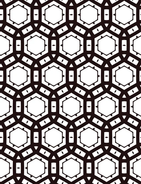 Nahtlose Geometrische Ornamentmuster Abstrakter Hintergrund — Stockvektor