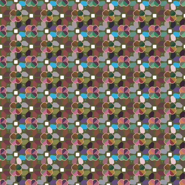 Patrón Ornamental Geométrico Sin Costuras Fondo Abstracto — Vector de stock