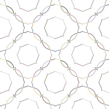 Geometrik şekilli kusursuz desen vektör çizimi