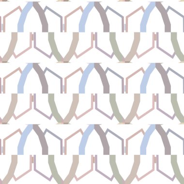 Geometrik şekilli kusursuz desen vektör çizimi