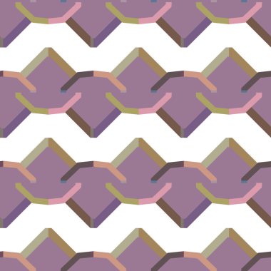 Geometrik şekilli kusursuz desen vektör çizimi