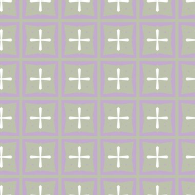 Geometrik şekilli kusursuz desen, vektör illüstrasyonu