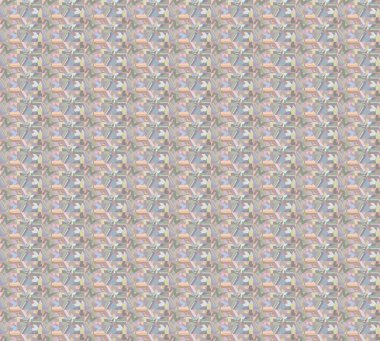 Geometrik şekilli kusursuz desen, vektör illüstrasyonu