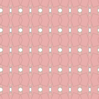Geometrik şekilli kusursuz desen, vektör illüstrasyonu