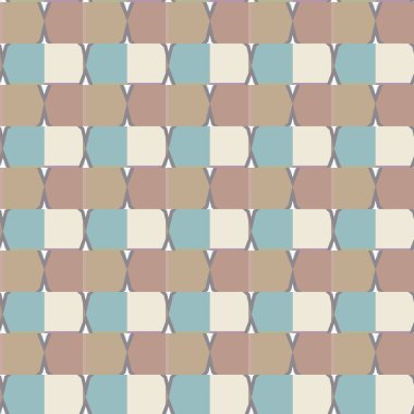 Geometrik şekilli kusursuz desen vektör çizimi