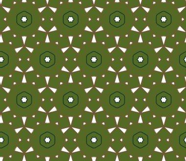 Geometrik şekilli kusursuz desen, vektör illüstrasyonu