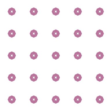 Geometrik şekilli kusursuz desen, vektör illüstrasyonu