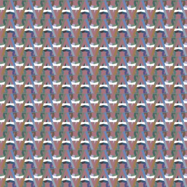 Geometrik şekilli kusursuz desen, vektör illüstrasyonu