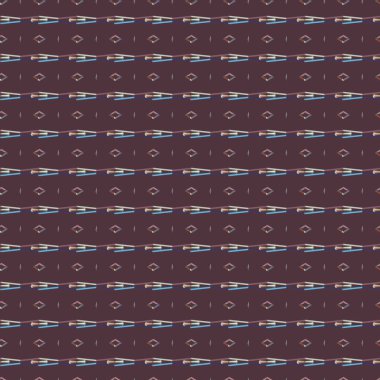 Geometrik şekilli kusursuz desen vektör çizimi