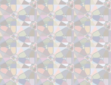 Geometrik şekilli kusursuz desen, vektör illüstrasyonu