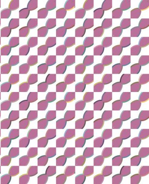 Geometrik şekilli kusursuz desen, vektör illüstrasyonu