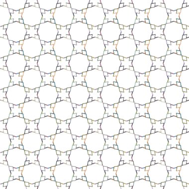 Geometrik şekilli kusursuz desen, vektör illüstrasyonu