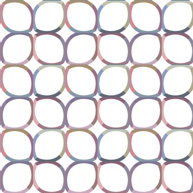 Geometrik şekilli kusursuz desen, vektör illüstrasyonu