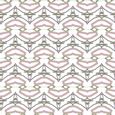 Geometrik şekilli kusursuz desen, vektör illüstrasyonu